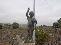 【兵庫県】火垂るの墓：少女像（満池谷墓地）の画像