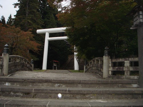 福島県土津神社でのオーブ - 心霊写真