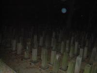 夜のお墓-心霊写真