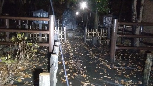 蘆花公園の墓地