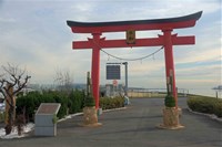 【大田区】羽田空港の赤鳥居の画像