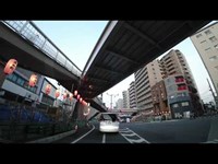 車載動画タイムラプス　甲州街道～環八～井荻トンネル