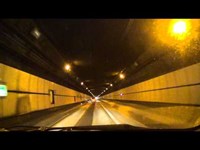 仙岩トンネル（国道46号線）　岩手県側から秋田県側へ